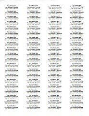800  Personalized Small Return Address Labels - 1/2" x 1 3/4"