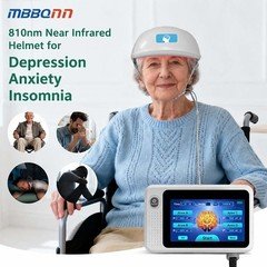 810nm Near Infrared Helmet for Depression Anxiety Insomnia Memory Loss Brain Fog