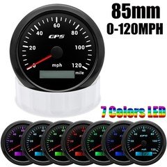 85mm Digital GPS Speedometer 0-120MPH Odometer LCD Gauge for Motorcycle Car Boat