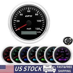 85MM GPS Speedometer 0-120MPH Gauge Waterproof For Motorcycles Boat Car Truck US