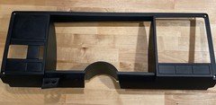 88-94 C/K 1500 2500 Vent Delete Cluster Gauge Dash Bezel FACE Panel BLACK OEM