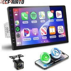 9 Inch Car Radio Apple Carplay Single Din Touchscreen Car Stereo Bluetooth + Cam