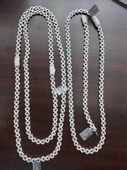925 Sterling Silver VVS Moissanite Infinity Chain With Baguette Hip Hop Necklace