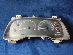 98-02 Dodge Ram 2500 1500 Truck Instrument Cluster Bezel Speedometer & Tach Auto