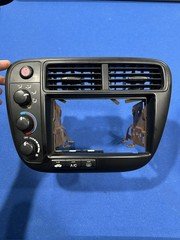 99-00 Honda Civic Double Din Climate Control Ek Radio Bezel Oem