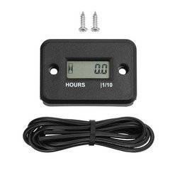 99999 RPM Tachometer Hour Meter For Gas Engine Generator Lawn Mower Quad Bike