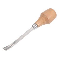 9mm Tip 5" Length Carbon Steel Curved Half-round Wood Carving Chisels