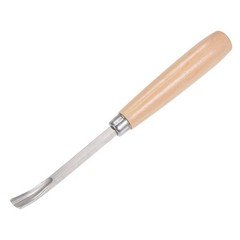 9mm Tip 6.5" Length Carbon Steel Curved Half-round Wood Carving Chisels