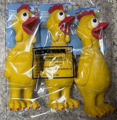 A Lot Of 3 Vibrant Life Chew Toy For Dogs - Squeaky Chicken Pet Toy 9" Long