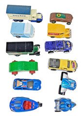 A Mixed Job Lot Of Multiple Brands Vintage Die-Cast Vehicles Cars Trucks & Vans