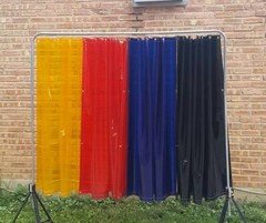 A.B. Kelly 5x5 welding curtains 4 colors available 
