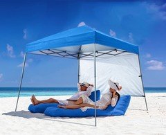 Abccanopy Stable Pop Up Beach Tent Backpack Bag 8 X 8 Ft / 6 X 6 Ft Top Royal