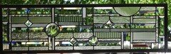 Abstract window HANGING PANEL  36 1/2 X 11 1/2 incl hooks