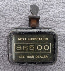 AC NEXT LUBRICATION MILEAGE REMINDER GAUGE ATTACH TO VISOR / DASH IMPORTANT CARS