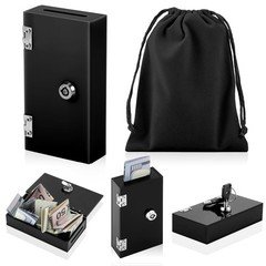 Acrylic Box for Gambler, Winners Bank Portable Safe Casino Money Pocket Sized