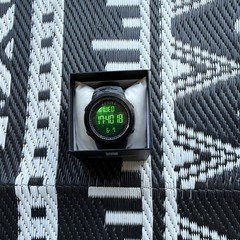 Activa Digital Quartz Sport Watch 50m Alarm Chrono Black/Gray Resin 45mm