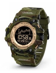 Activa X Invicta Digital Summit Watch, Green Camouflage (ACW8082-021)