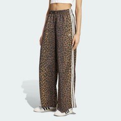 Adidas Originals Wide Leg Satin Pants Women's Lifestyle US Fit KA2666 Leopard