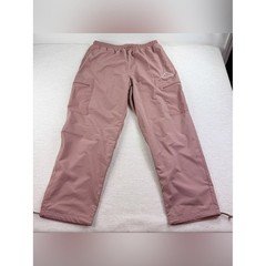 adidas women's L loose-fitting cargo track pants with utilitarian details