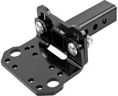 Adjustable 2" Receiver Hitch for ATV UTV Tow System, Black Powder Coated, Fits M