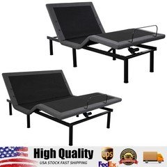 Adjustable Bed Frame, Ergonomic Electric Bed Base, with Head and Foot Incline