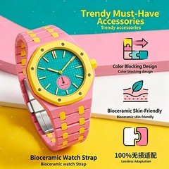 Advanced Ceramic Mod Kit Case Strap For Swatch Royal POP Pocket Cover Wristband