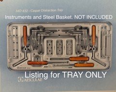 AESCULAP Caspar Distraction Instruments Sterilization Tray MD432