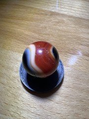 AKRO AGATE Indian blanket  CORKSCREW SWIRL .720