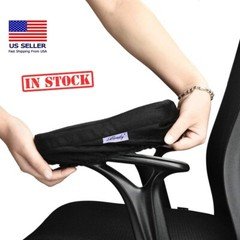 Aloudy Ergonomic Memory Foam Office Chair Armrest Pads, Comfy Gaming 2 per Pack