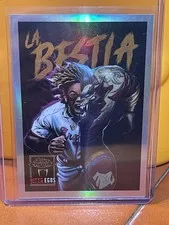 This is a picture showing RONALD ACUÑA JR. 2025 TOPPS CHROME UPDATE ALTER EGOS LA BESTIA SSP AE-10