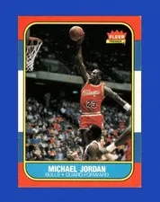 This is a picture showing 1986-87 Fleer Set-Break # 57 Michael Jordan VG-VGEX (altered) *GMCARDS*