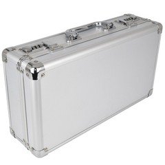  Aluminum Frame Storage Box  Case with Lock for 50 PCGS NGC Coin Holders Slabs