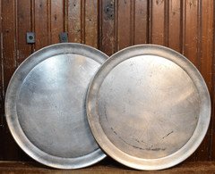 ALUMINUM PIZZA PAN 12" COMMERICAL PIZZARIA RESTAURANT SUPPLY DELI STORE 2PC LOT