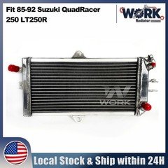 Aluminum Radiator fit 1985-1992 Suzuki Quadracer 250 LT 250 R 1991 1990 1989 88