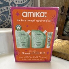 amika the kure Strength Repair Trial Set Shampoo Conditioner Hair Mask 120 mL