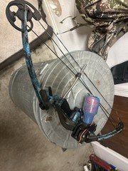 AMS Bowfishing Fish Hawk Right Hand Bowfishing Bow 30-50 lb Blue/Black