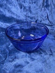 Anchor Hocking Ovenware Cobalt Blue Glass Mixing Bowl 1 QT 1056