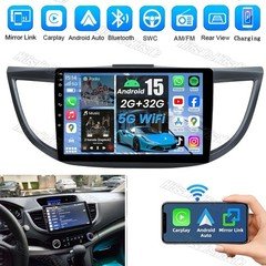 Android 15 Car Stereo Radio For Honda CRV 2012-2016 GPS Navigation Carplay 10.1"