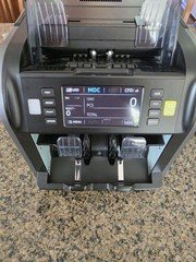 Aneken Ultra 2-Pocket Money Counter Machine Mixed Denomination 