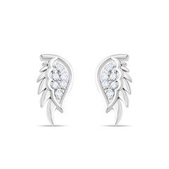 Angel Series IGI Certified Natural Diamond Stud Earrings – 0.10 CT Total | 14K