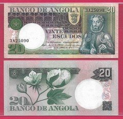 Angola - 20 escudos 1973 - Pick 104a - comes in UNC condition
