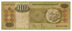 Angola 100 Kwanzas 1999 P-147 National Bank of Angola Building Banknote