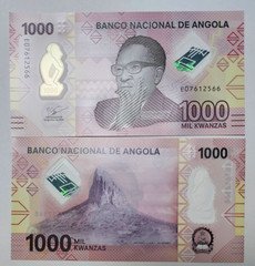 Angola 1000 Kwanzas 2023 P 162 Polymer UNC New Banknote