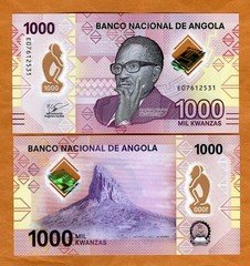 Angola, 1000 Kwanzas, 2023, P-162b, Polymer UNC