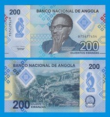 Angola 200 Kwanzas P 160, 2020 UNC Polymer Banknote