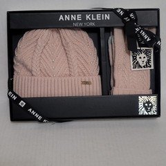 Anne Klein Hat And Glove Set Women's. Petal Color