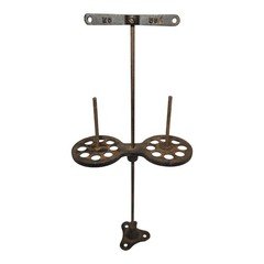 Antique 17.5" Cast Iron Industrial Textile Factory Spool Holder