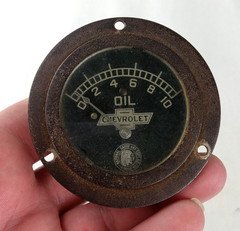 Antique 1917-25 Chevrolet Chevy Oil Gauge 916 National Gauge & Equipment Company
