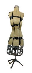 Antique  1930s Adj Dress Form Rolling Stand Full Length Model Form Co. Chicago