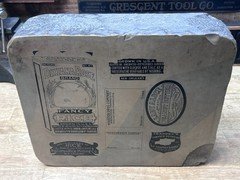 Antique 2-Sided Lithographic Printing Stone Trappey Tabasco Dixiana New Orleans